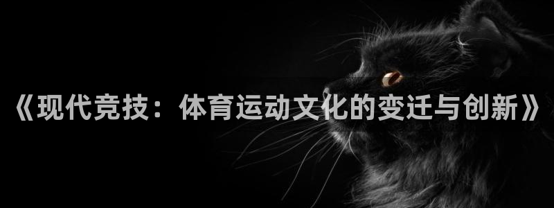 意昂3官网登录：《现代竞技：体育运动文化的变迁与创新》