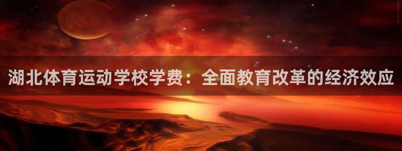 杏宇平台招商：湖北体育运动学校学费：全面教育改革的经济效应