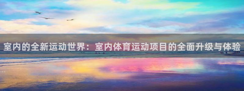 杏宇2登录：室内的全新运动世界：室内体育运动项目的全面升级与体验